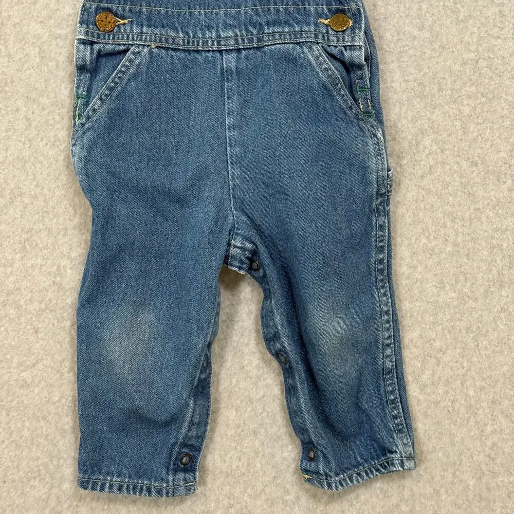Vtg OshKosh B'Gosh Vestbak Denim Overalls Size 18M Classic Everyday USA